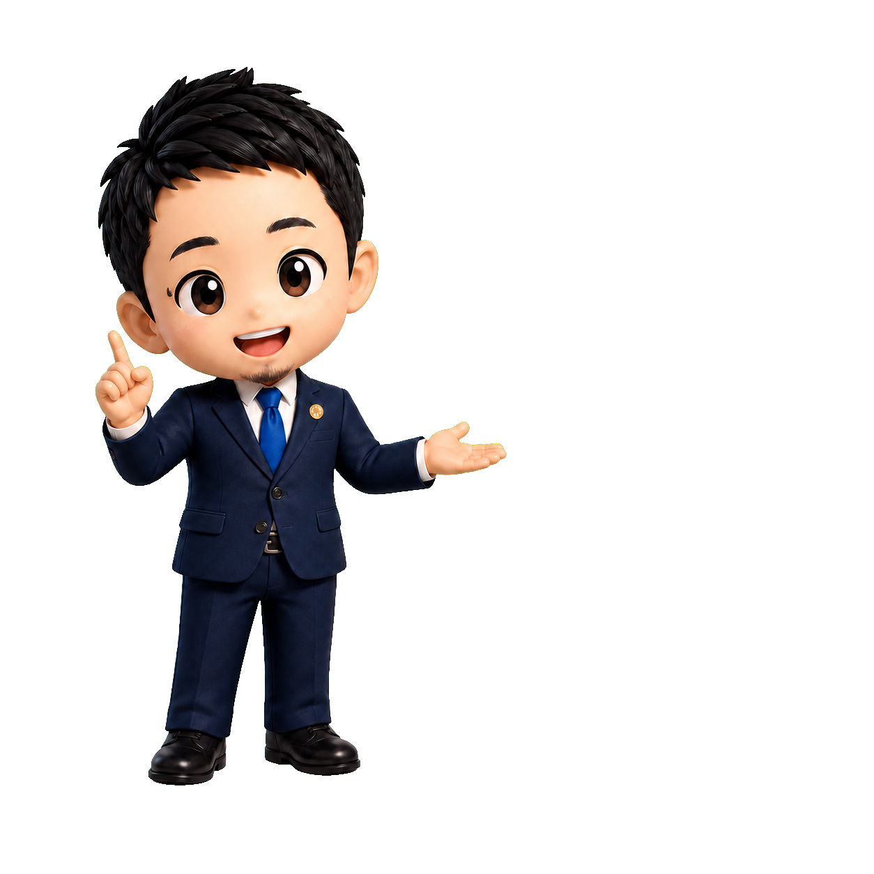 サイト内をご案内する行政書士石川将史事務所のマスコット